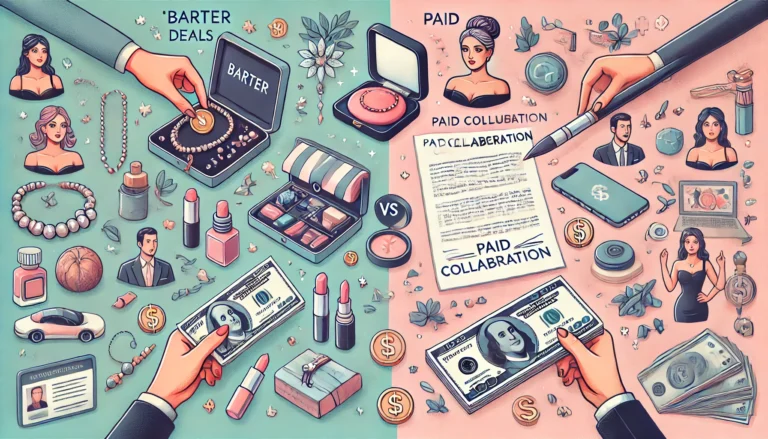 Barter vs Paid Collaboration in influencer marketing